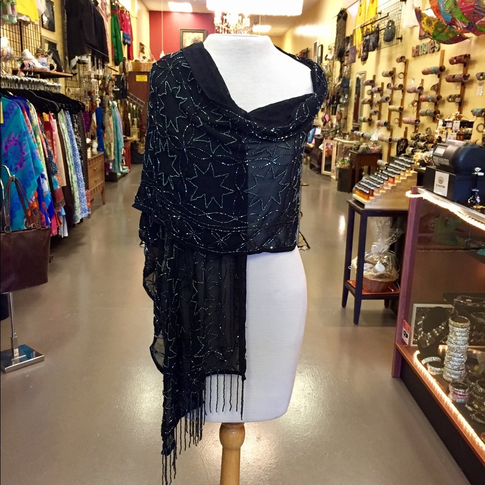 Beaded shawl